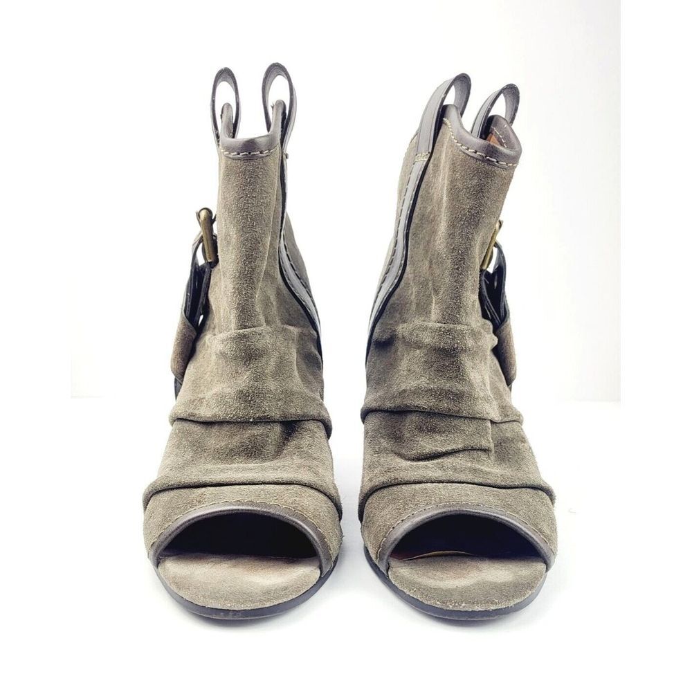 Nine West Vintage Ankle Boots Peep Toe - Size 8 - Picture 6 of 7